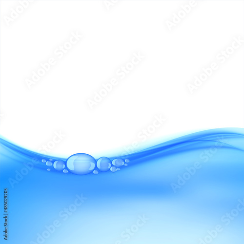 aqua blue water bubble background