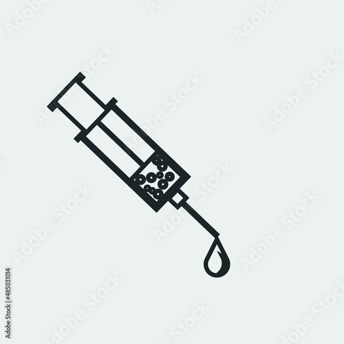 Vaccination vector icon illustration sign photo