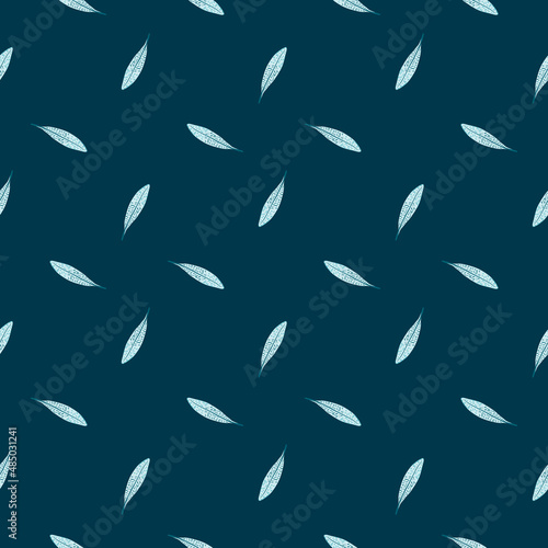 Feathers seamless pattern. Background feather of bird.