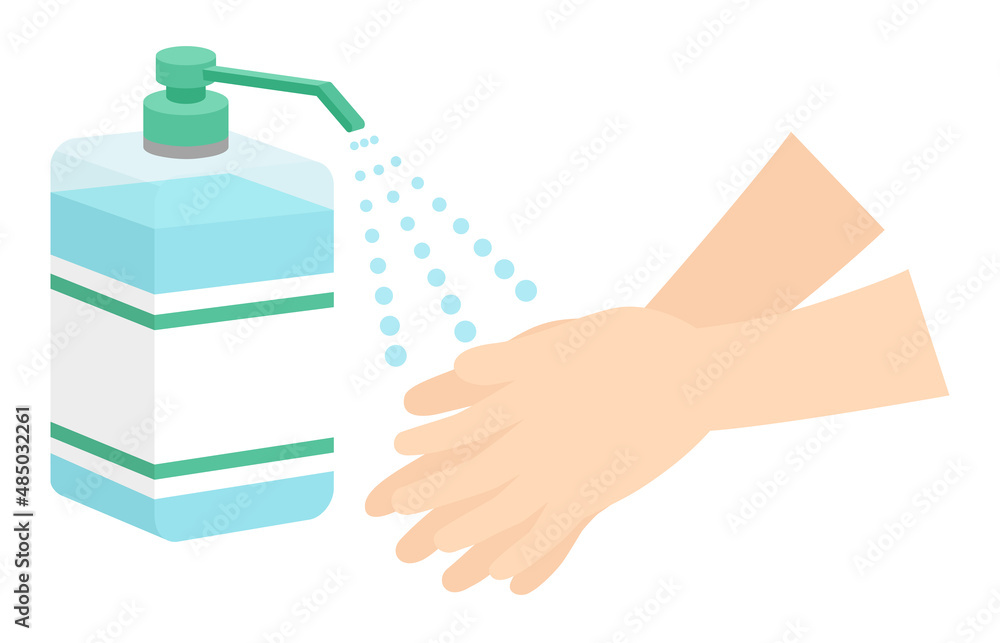 手指消毒のイラスト アルコール消毒液 Stock Vector Adobe Stock 手指消毒のイラスト アルコール消毒液 Stock Vector Adobe Stock