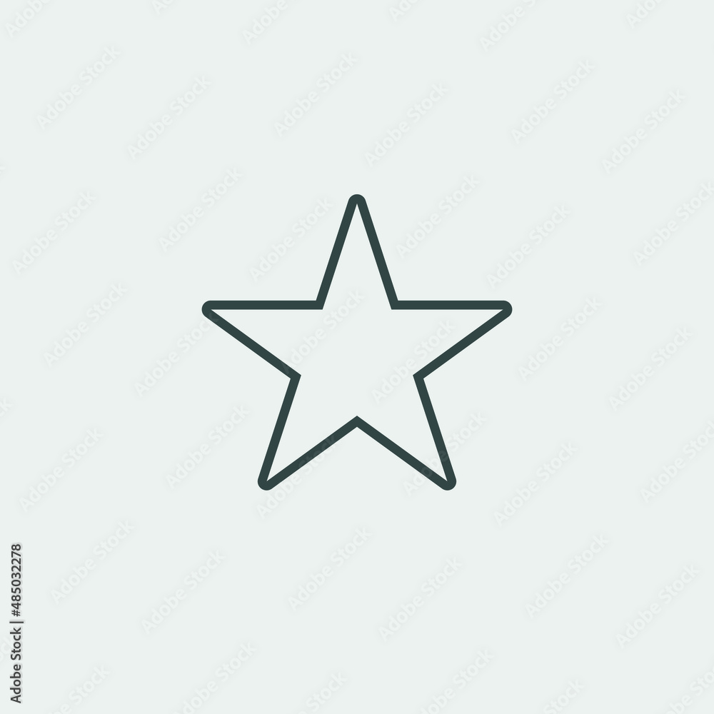 Star vector icon illustration sign Star vector icon illustration sign