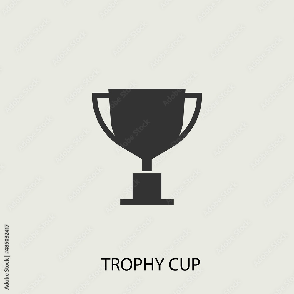 Trophy_cup vector icon illustration sign Trophy_cup vector icon illustration sign