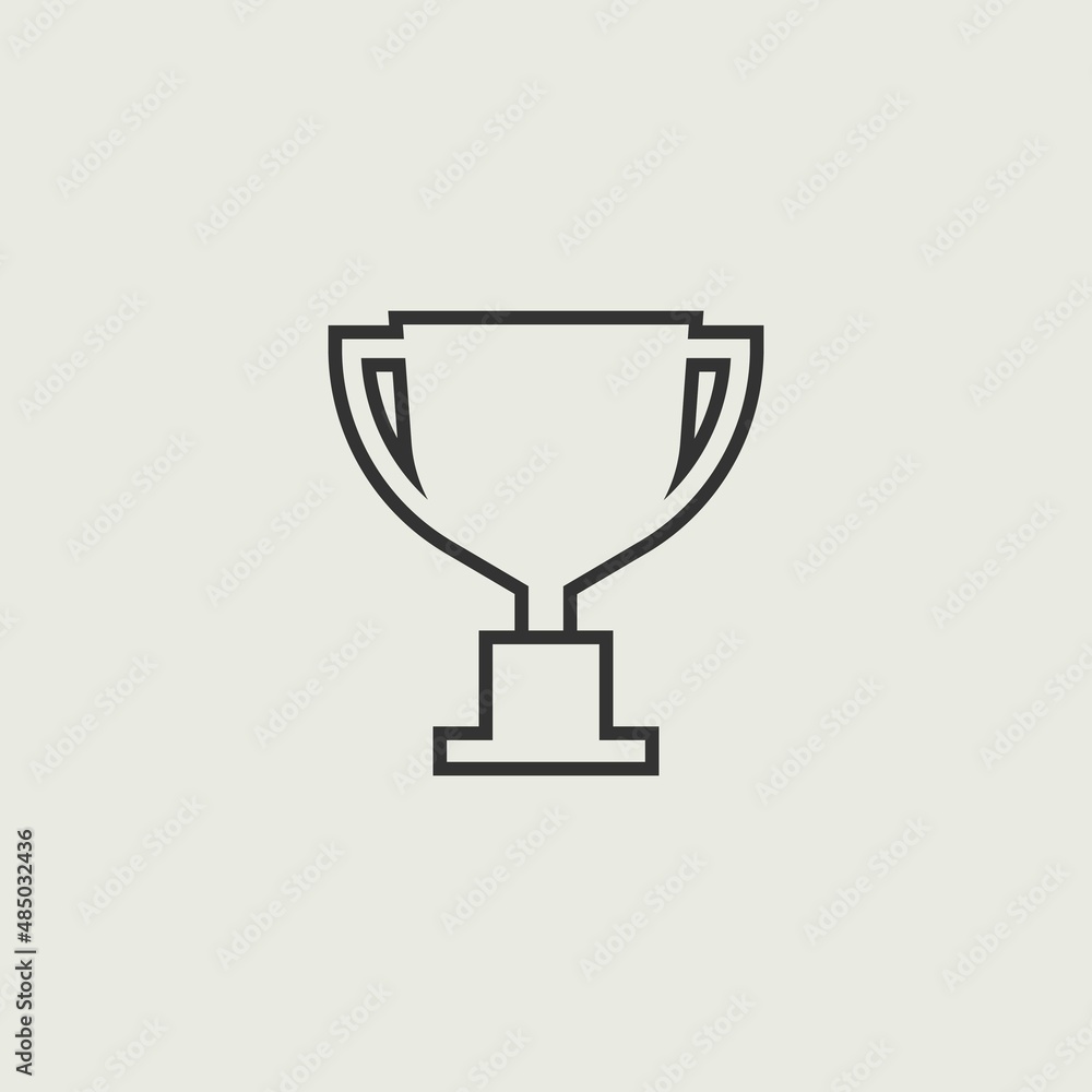 Trophy_cup vector icon illustration sign Trophy_cup vector icon illustration sign