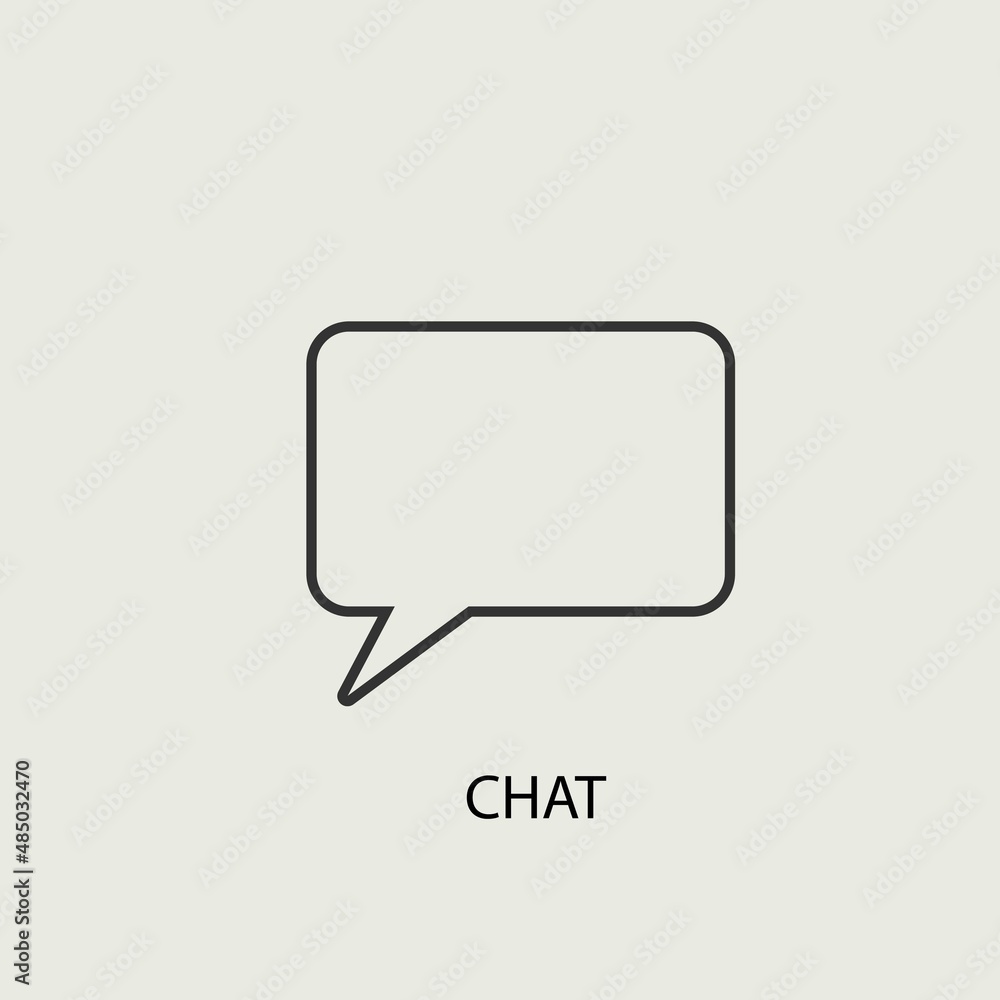Chat vector icon illustration sign Chat vector icon illustration sign