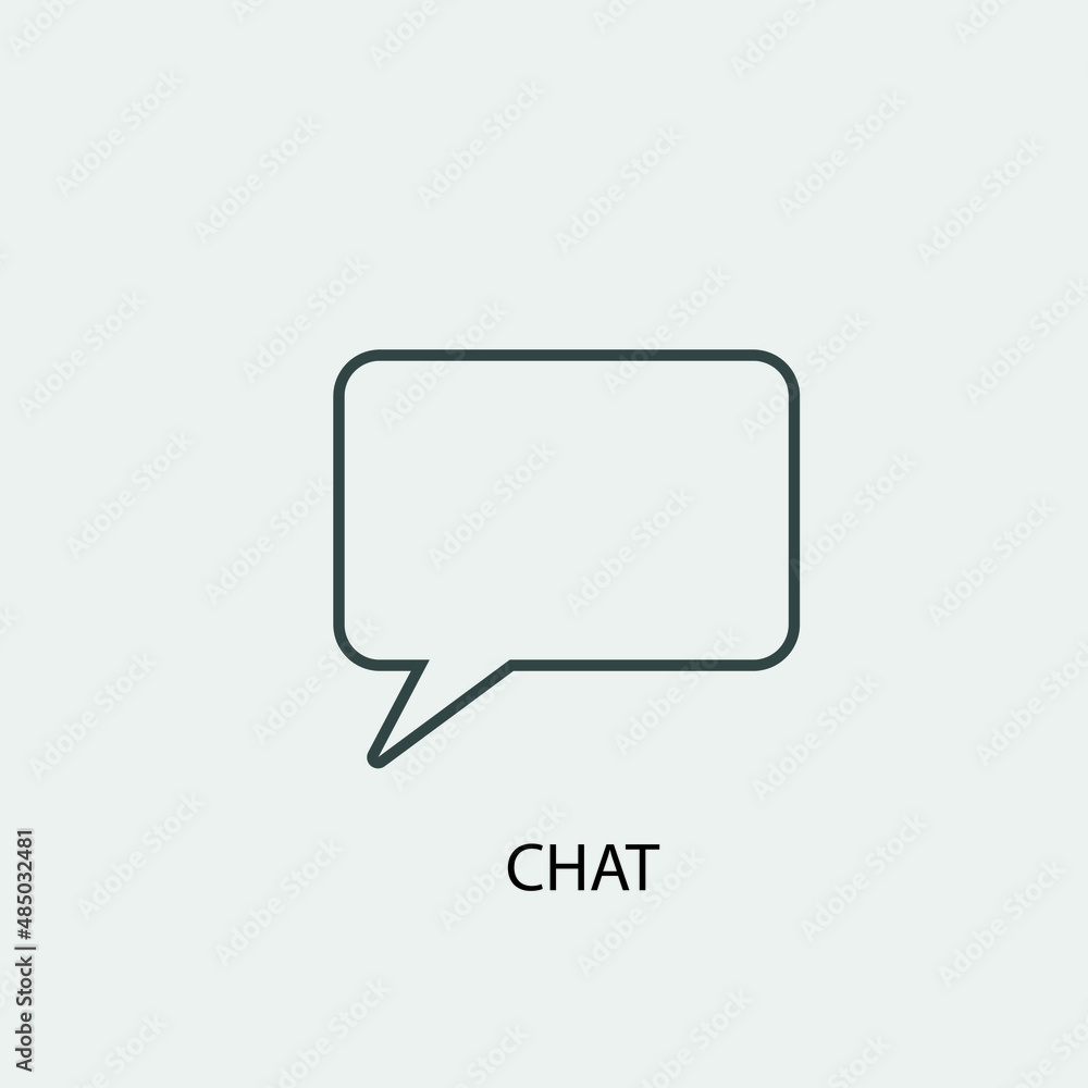 Chat vector icon illustration sign Chat vector icon illustration sign