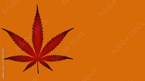cannabis or marijuana leaf illustration