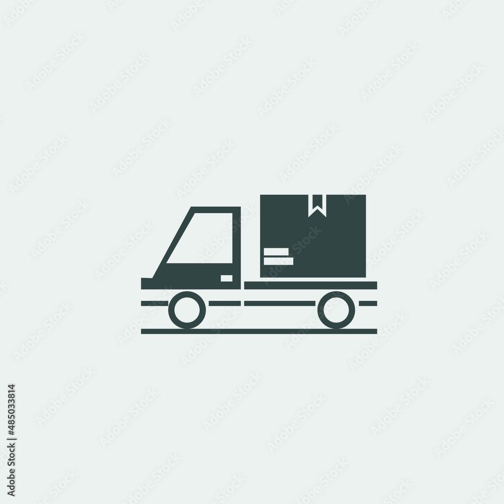 Delivery_truck vector icon illustration sign Delivery_truck vector icon illustration sign