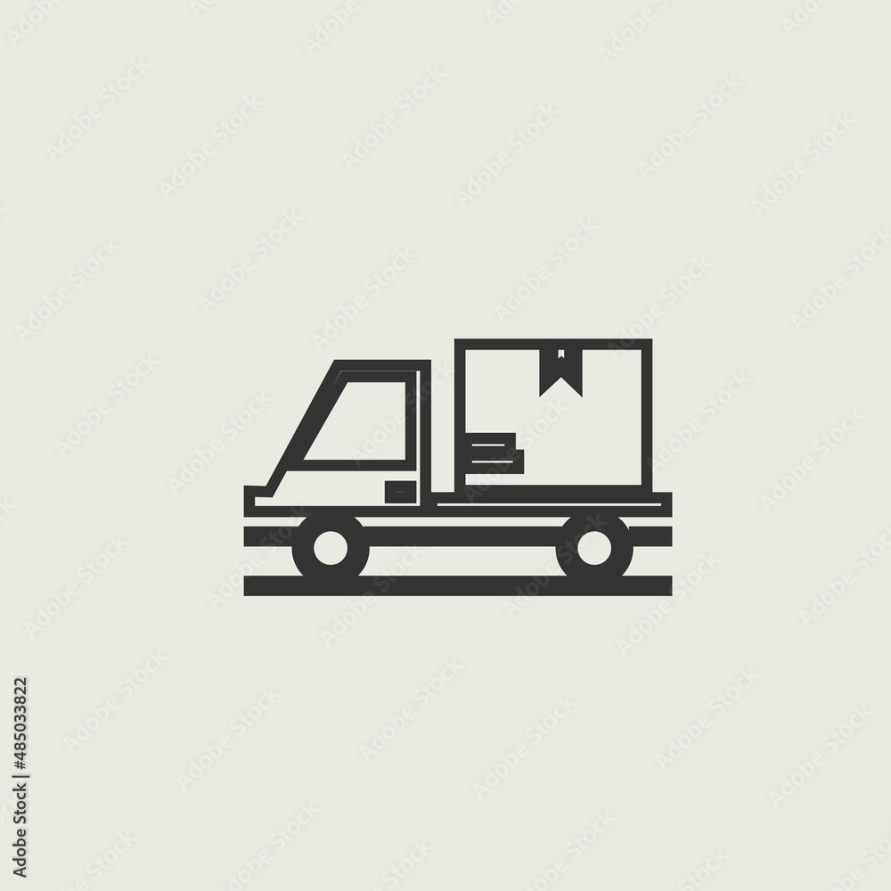 Delivery_truck vector icon illustration sign Delivery_truck vector icon illustration sign