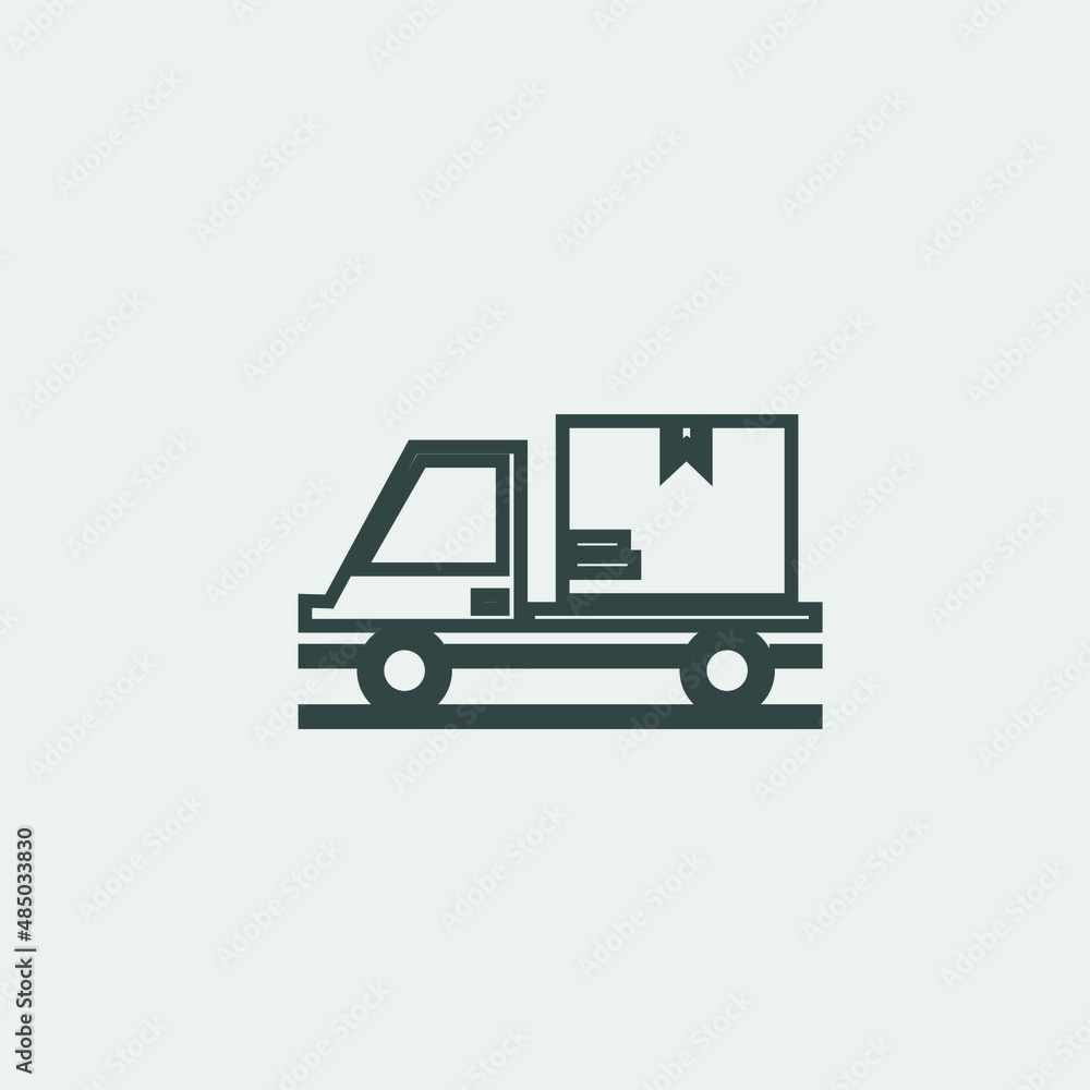 Delivery_truck vector icon illustration sign Delivery_truck vector icon illustration sign