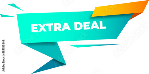 web banner with text for business and shop sale extra deal