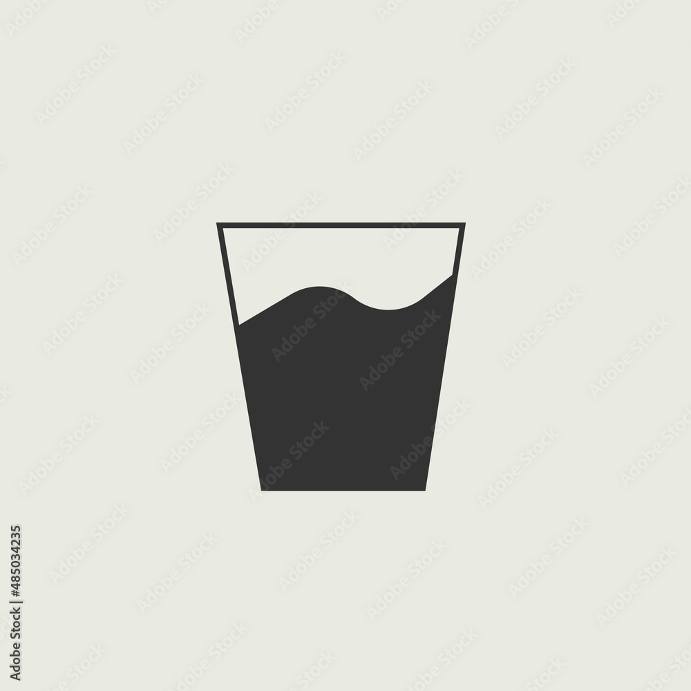 Cup_of_water vector icon illustration sign Cup_of_water vector icon illustration sign