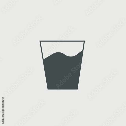 Cup_of_water vector icon illustration sign
