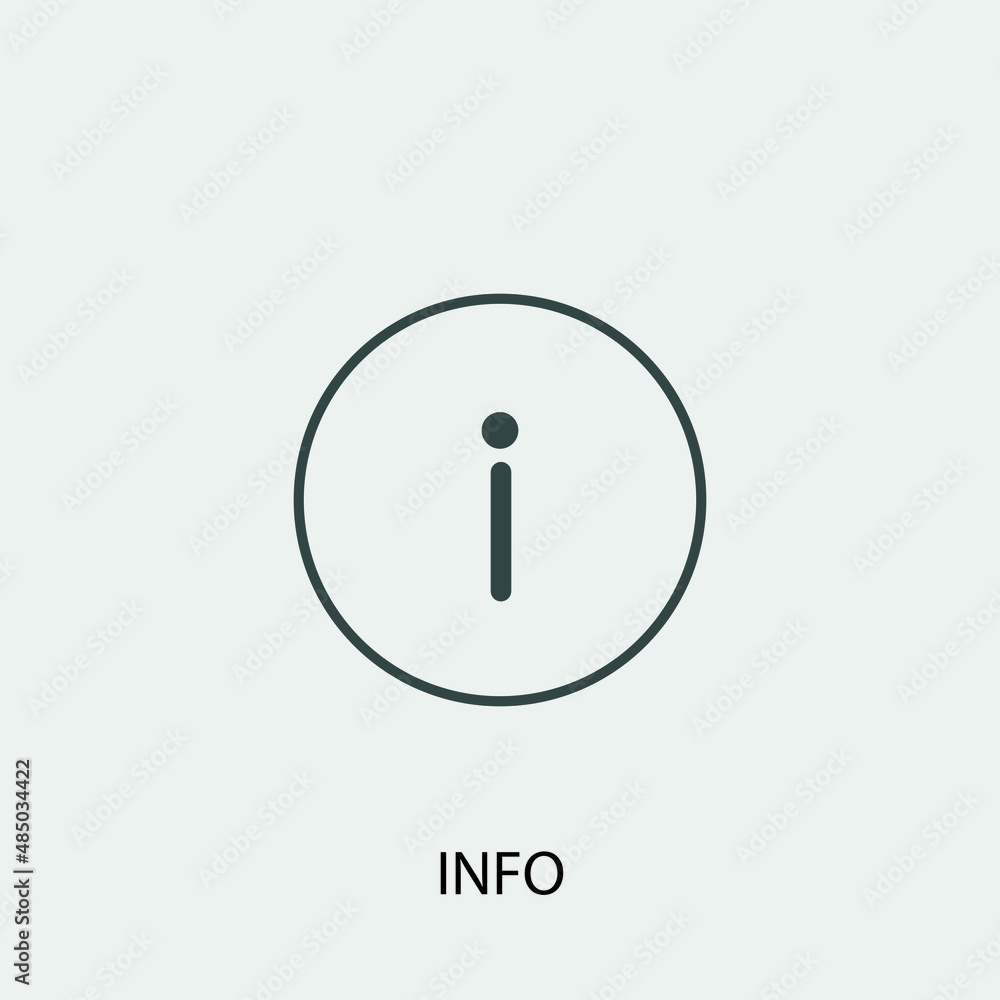 Info vector icon illustration sign Info vector icon illustration sign
