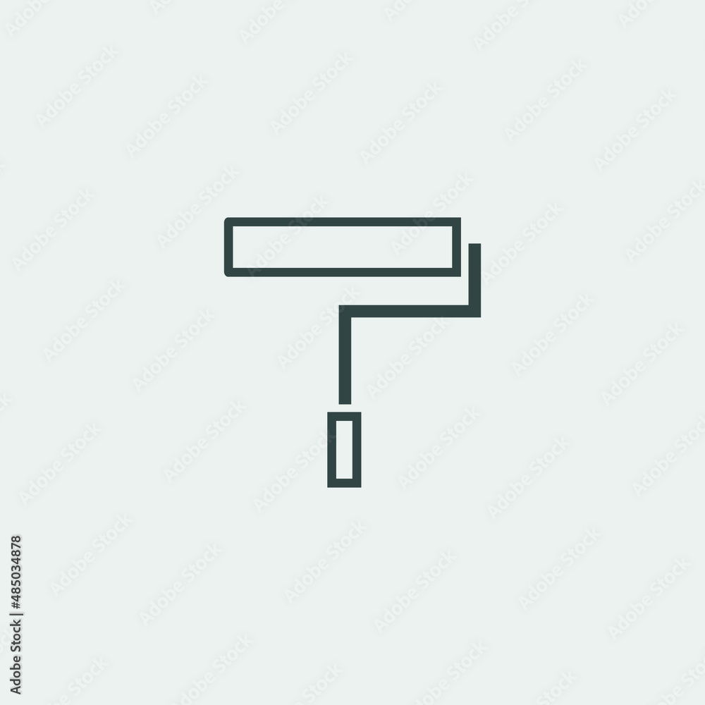 Painting_brush vector icon illustration sign Painting_brush vector icon illustration sign