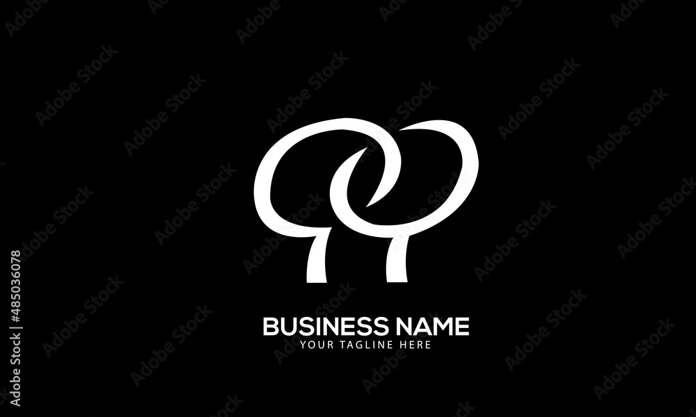 Fototapeta premium Alphabet DH or HD love making tree monogram vector logo template