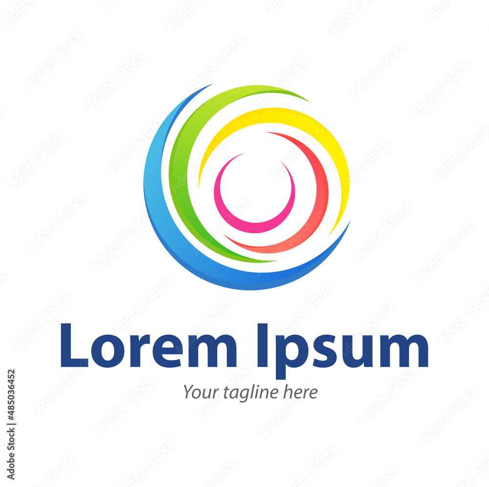 Vector abstract, modification circle as a symbol or icon Vector abstract, modification circle as a symbol or icon