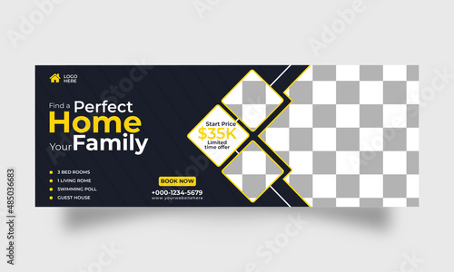 Home for sale facebook cover template