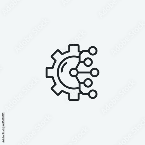 Manufacturing vector icon illustration sign