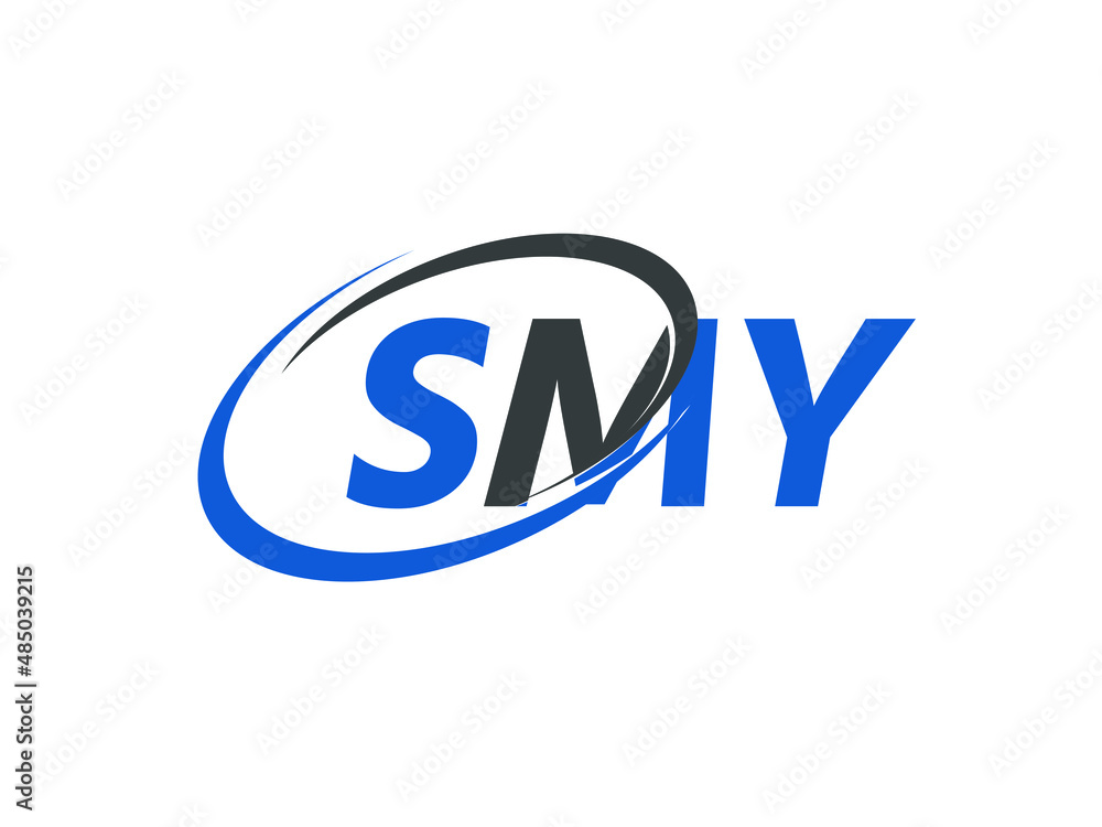 SMY letter creative modern elegant swoosh logo design SMY letter creative modern elegant swoosh logo design