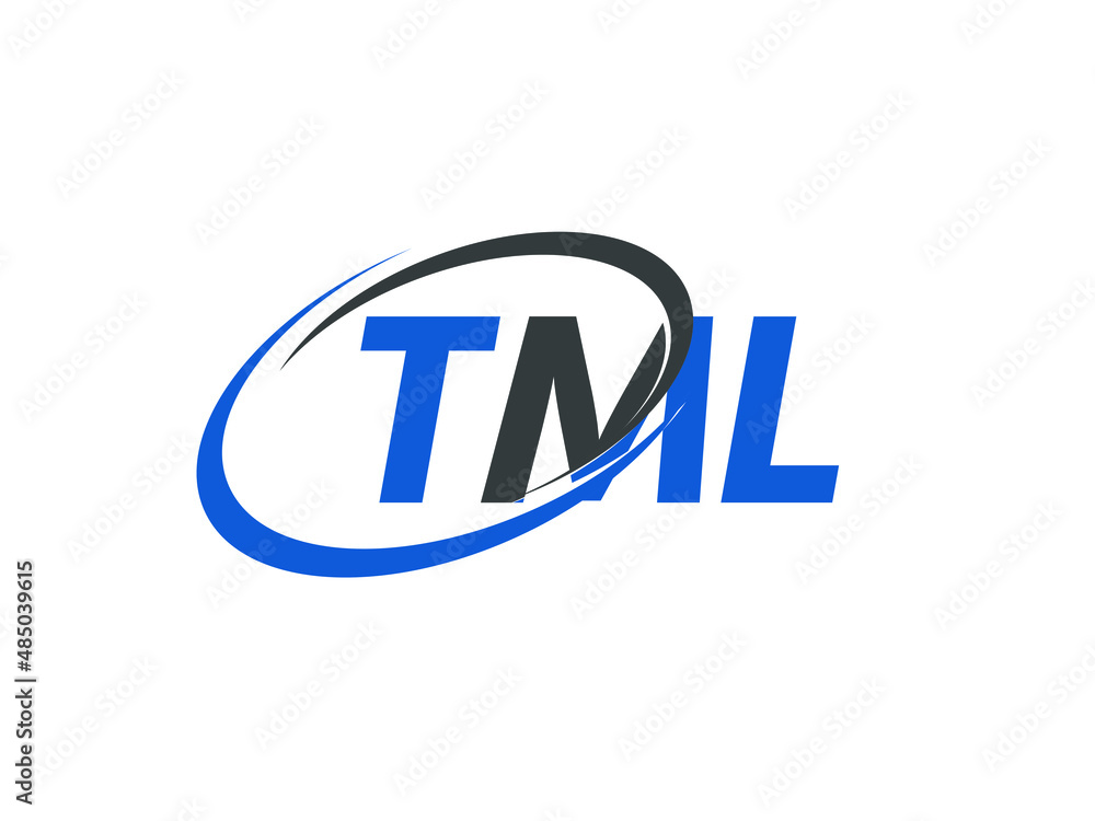 TML letter creative modern elegant swoosh logo design TML letter creative modern elegant swoosh logo design