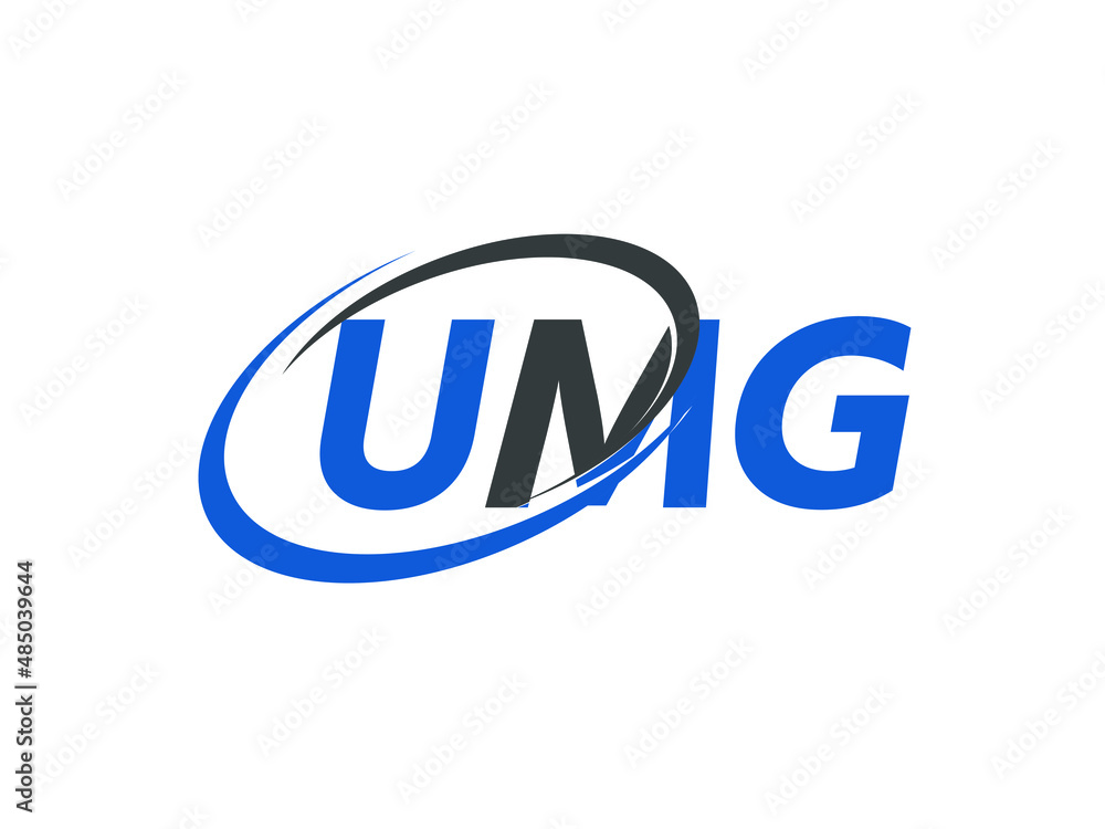 UMG letter creative modern elegant swoosh logo design UMG letter creative modern elegant swoosh logo design