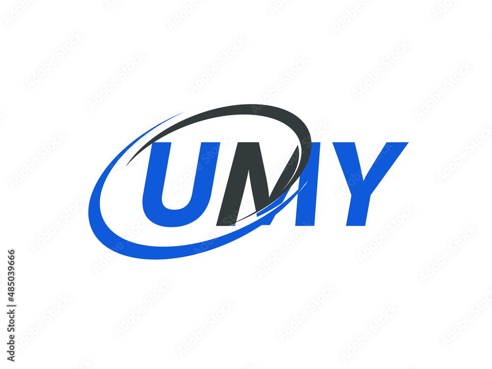 UMY letter creative modern elegant swoosh logo design UMY letter creative modern elegant swoosh logo design