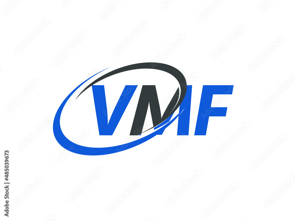 VMF letter creative modern elegant swoosh logo design VMF letter creative modern elegant swoosh logo design