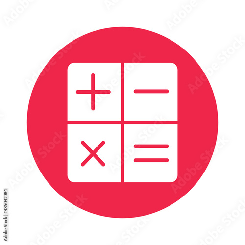 Calculate Isolated Vector icon which can easily modify or edit