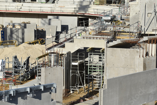 chantier de construcion de bâtiment photo