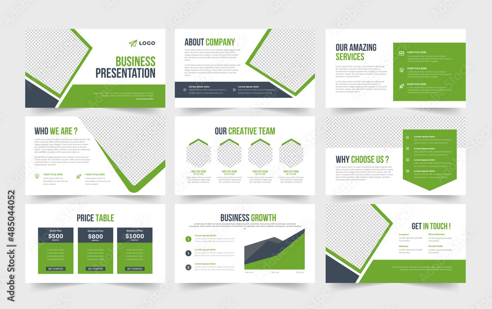 Business Presentation Slide Design, PowerPoint Presentation template design, Business agency Presentation PowerPoint