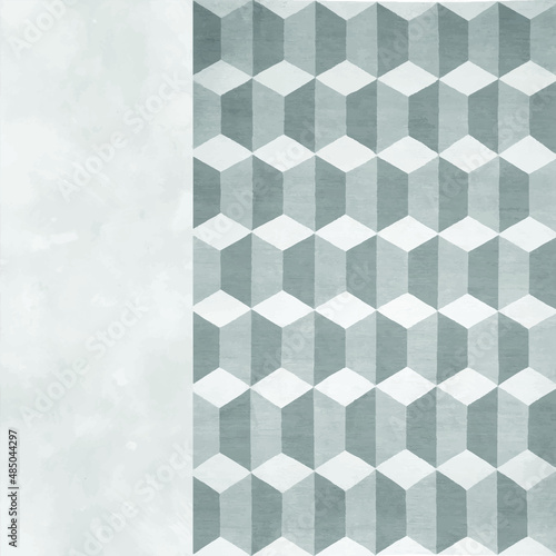 Gray and white shiny metallic background concrete element decoration