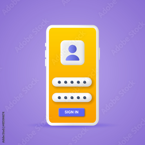 A mobile phone with a user account to log into the website.
