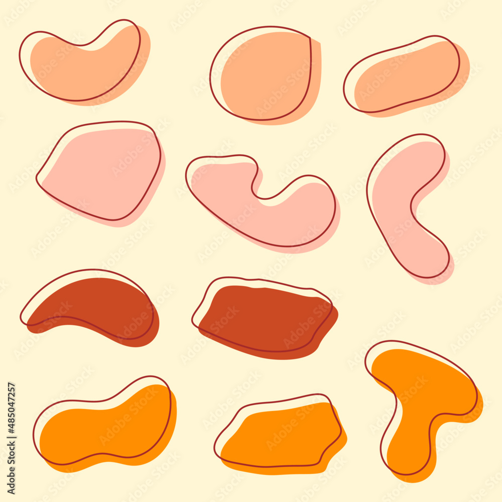 abstract organic shape abstract organic shape