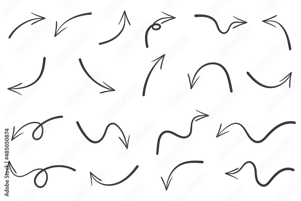 Hand drawn arrow doodle collection Hand drawn arrow doodle collection