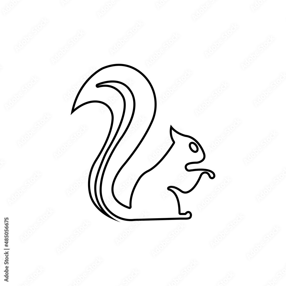 Squirrel symbol illustration vector icon background Squirrel symbol illustration vector icon background