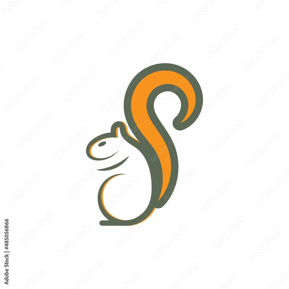 Squirrel symbol illustration vector icon background Squirrel symbol illustration vector icon background