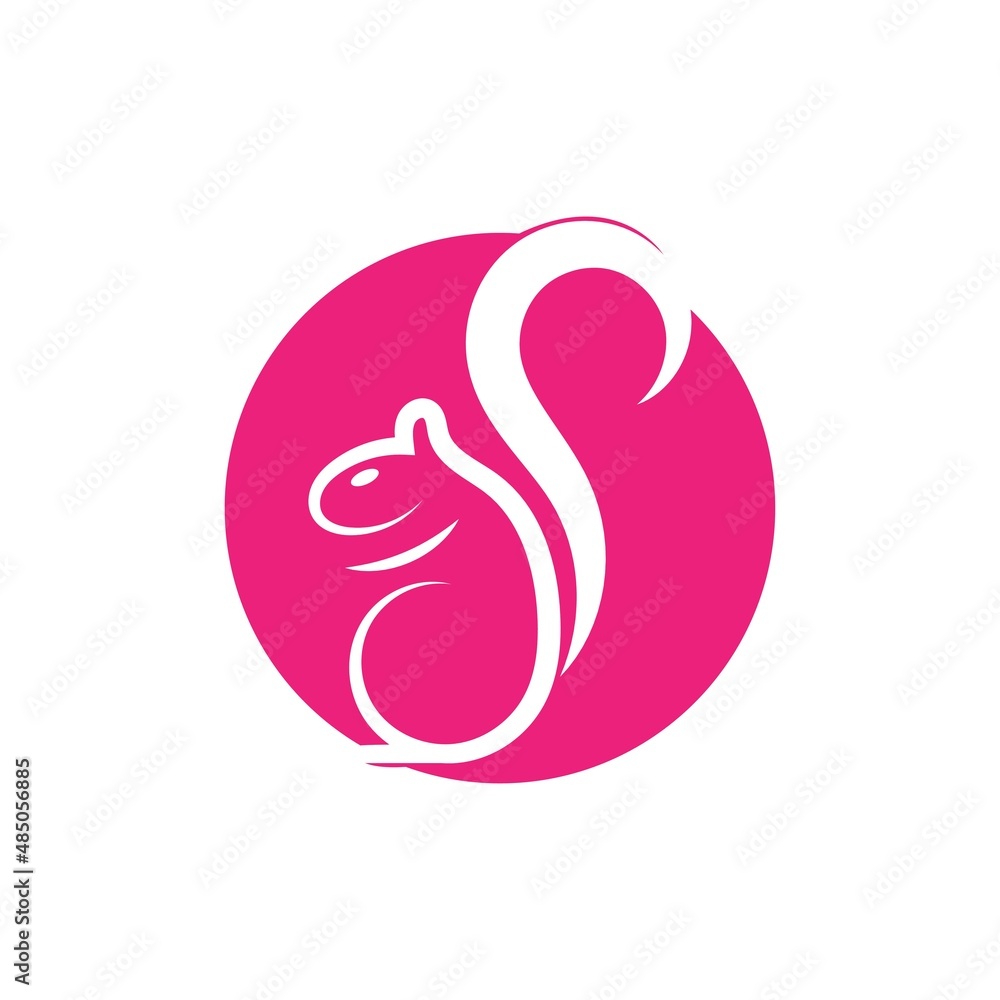 Squirrel symbol illustration vector icon background Squirrel symbol illustration vector icon background