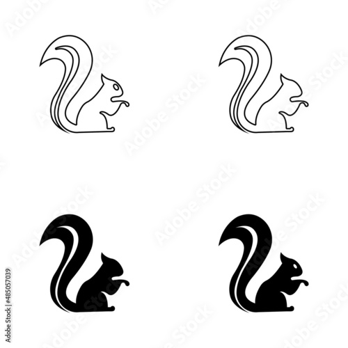 Squirrel symbol illustration vector icon background