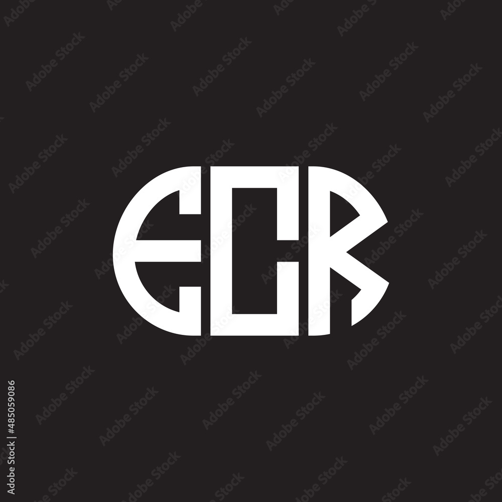 ECR letter logo design on black background. ECR creative initials letter logo concept. ECR letter design. ECR letter logo design on black background. ECR creative initials letter logo concept. ECR letter design.
