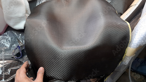 Carbon fiber material of composite make new structure material