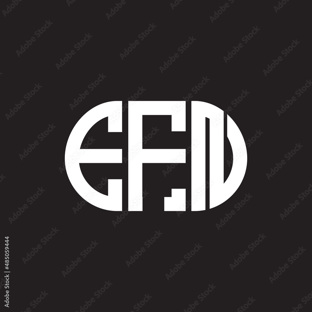 EFN letter logo design on black background. EFN creative initials letter logo concept. EFN letter design. EFN letter logo design on black background. EFN creative initials letter logo concept. EFN letter design.