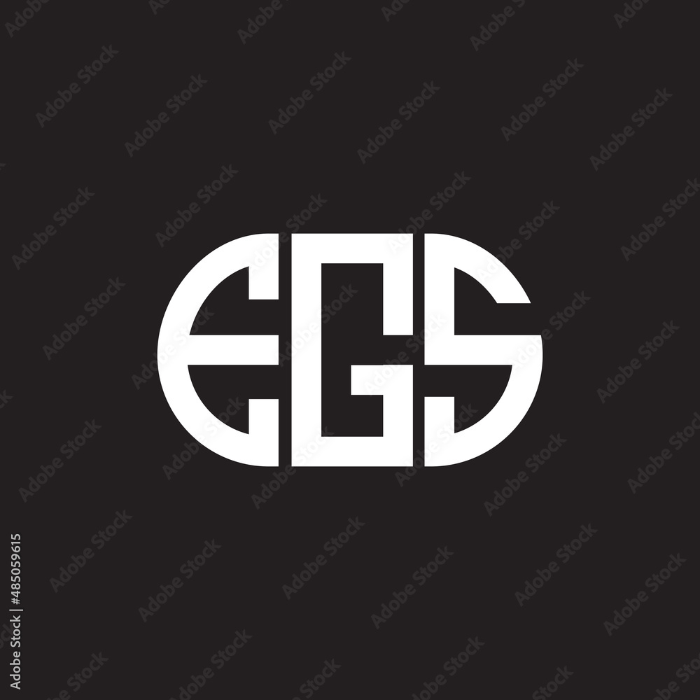 EGS letter logo design on black background. EGS creative initials letter logo concept. EGS letter design. EGS letter logo design on black background. EGS creative initials letter logo concept. EGS letter design.