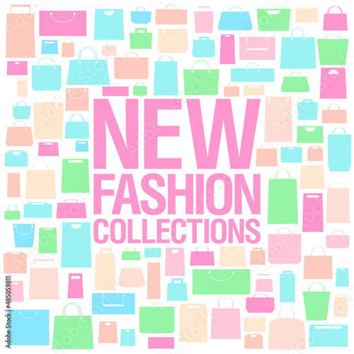 New fashion collections design template.