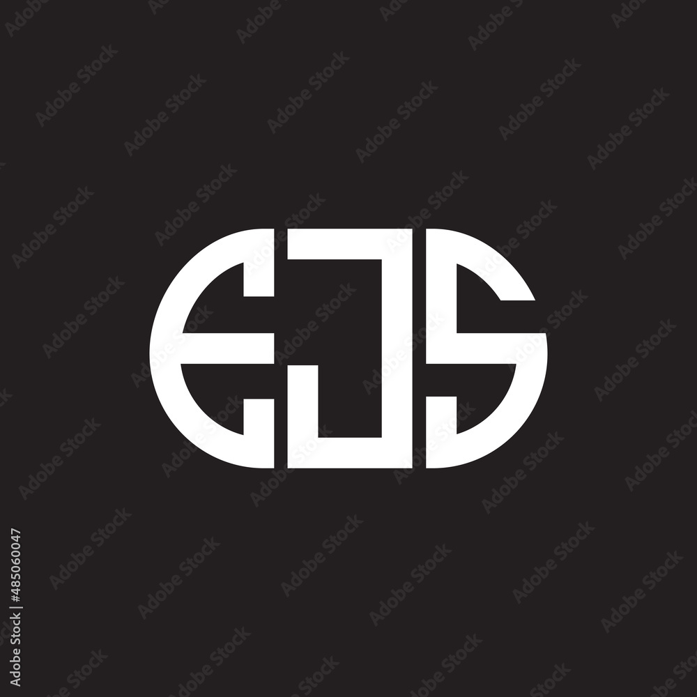 EJS letter logo design on black background. EJS creative initials letter logo concept. EJS letter design. EJS letter logo design on black background. EJS creative initials letter logo concept. EJS letter design.