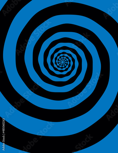 Artistic spiral shape. Vector drawing