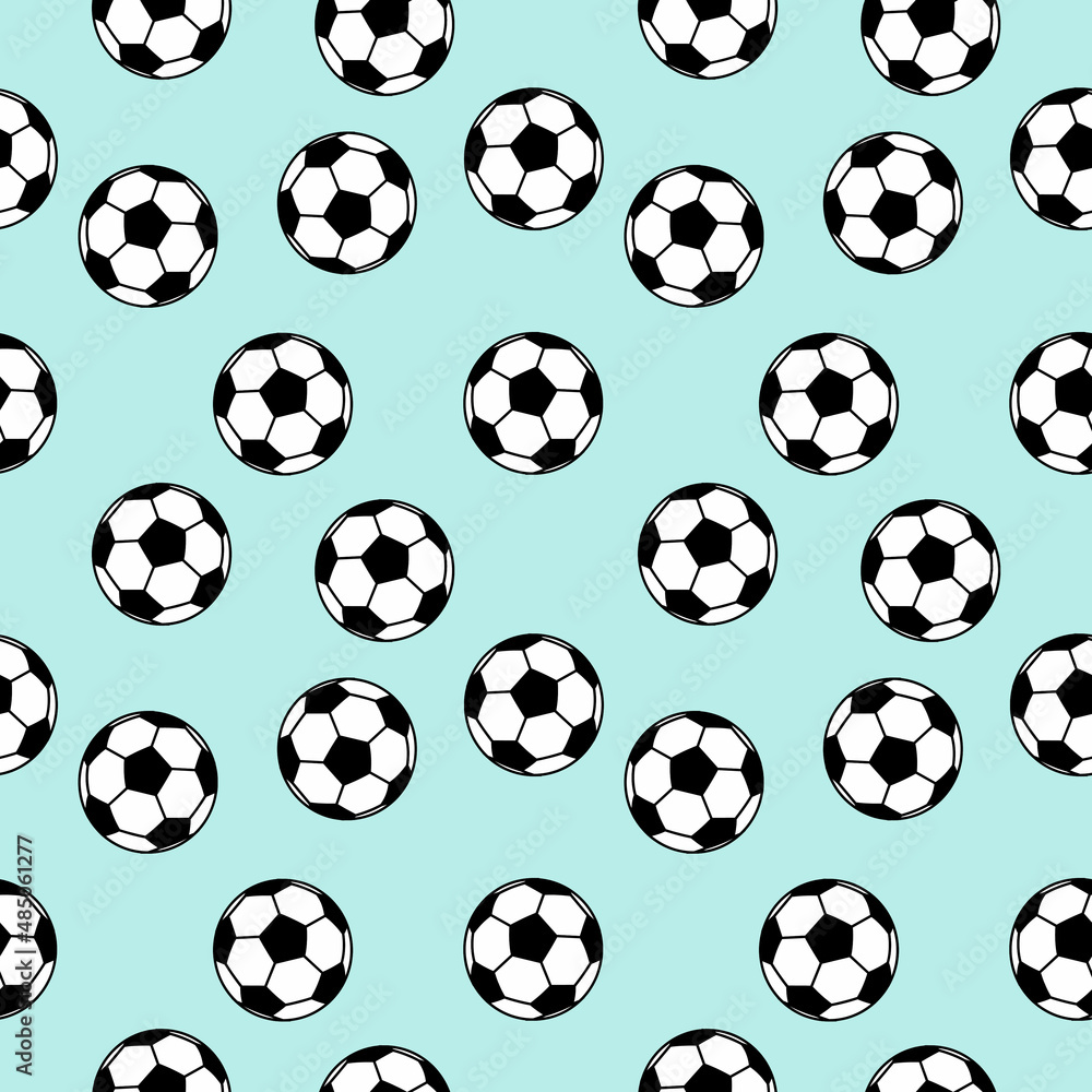 Naklejka premium Illustration vector graphic of football pattern for background, wallpaper, fabric etc