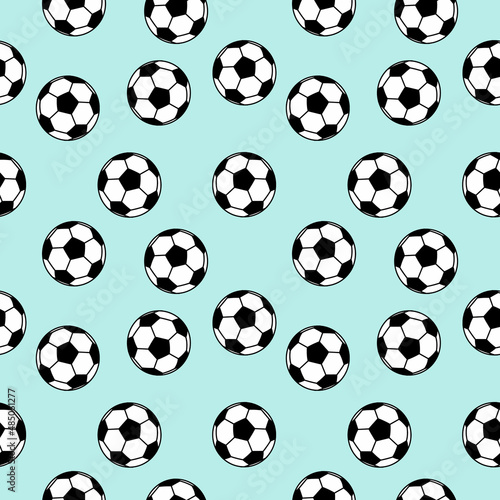 Illustration vector graphic of football pattern for background, wallpaper, fabric etc © Gunawan