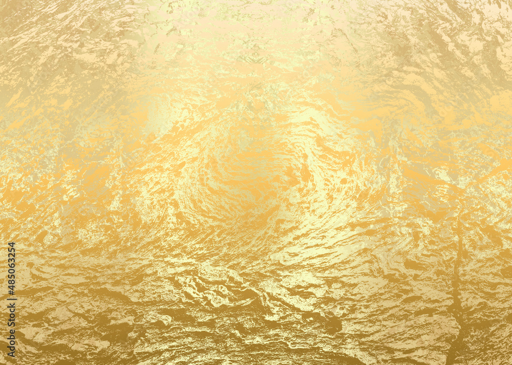 Fototapeta premium Golden Abstract decorative paper texture background for artwork - Illustration