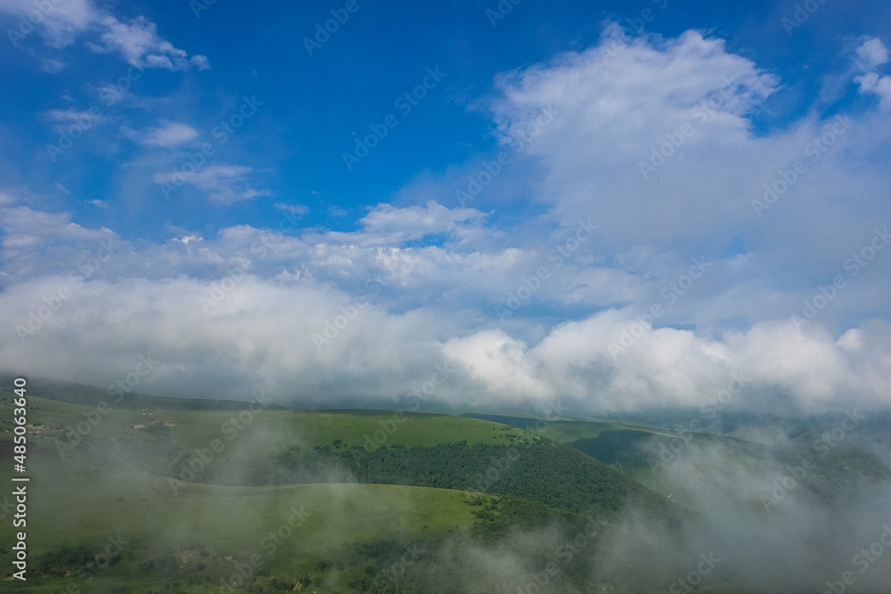 The high-mountain road to the tract of Jily-Su. Caucasus. Kabardino-Balkaria. Russia. The high-mountain road to the tract of Jily-Su. Caucasus. Kabardino-Balkaria. Russia.