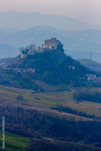 paths matildici castle of canossa and rossena medieval ruins matilda di canossa reggio emilia photo